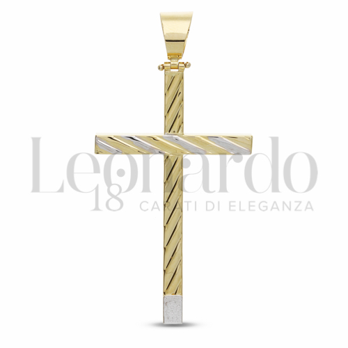 Modello Senza Cristo in Oro Giallo e Oro Bianco da 4,2gr.