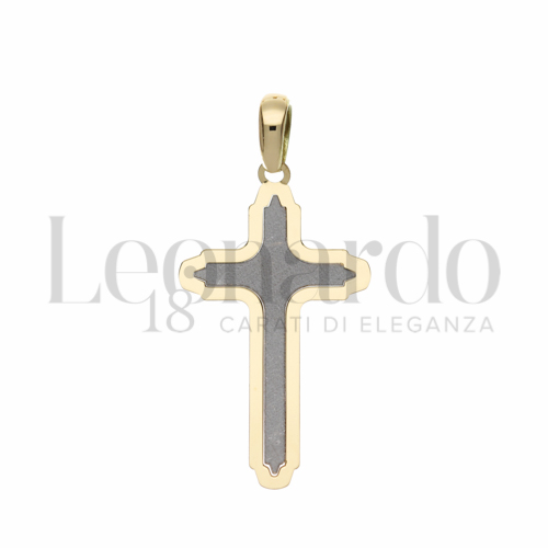 Modello Senza Cristo in Oro Giallo e Oro Bianco da 0,9gr.
