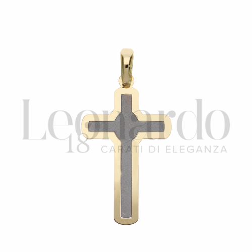 Modello Senza Cristo in Oro Giallo e Oro Bianco da 0,9gr.