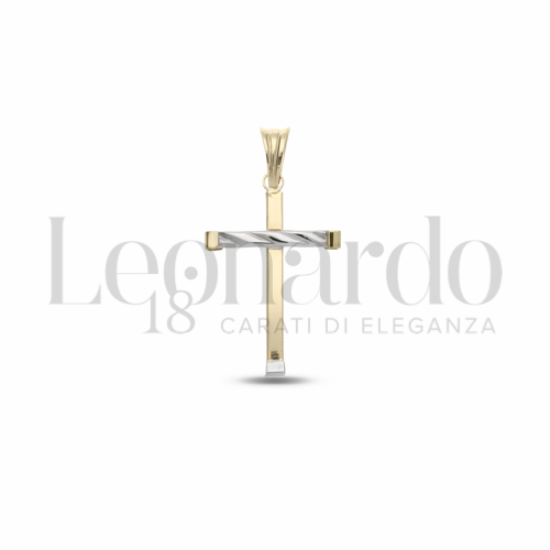 Modello Senza Cristo in Oro Giallo e Oro Bianco da 1,1gr.