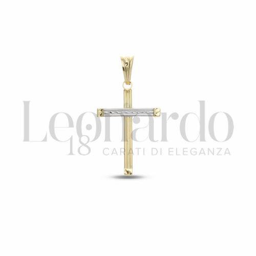 Modello Senza Cristo in Oro Giallo e Oro Bianco da 1,1gr.