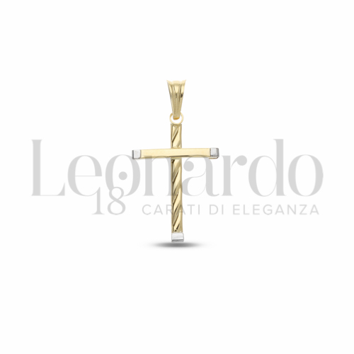 Modello Senza Cristo in Oro Giallo e Oro Bianco da 1,1gr.
