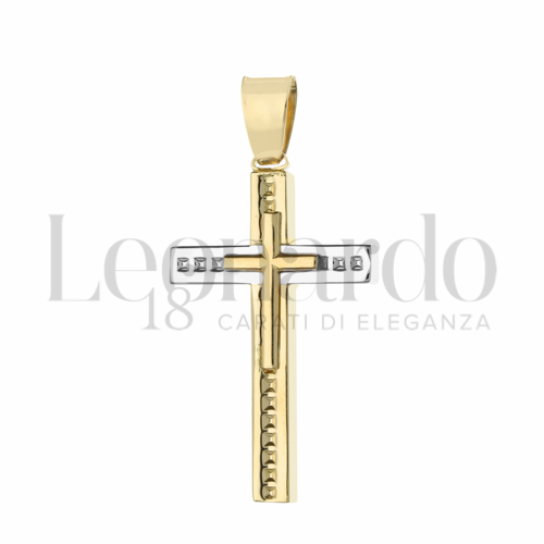 Modello Senza Cristo in Oro Giallo e Oro Bianco da 3,2gr.