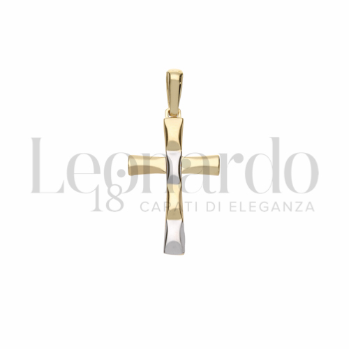 Modello Senza Cristo in Oro Giallo e Oro Bianco da 2,3gr.