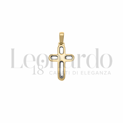 Modello Senza Cristo in Oro Giallo e Oro Bianco da 2,3gr.
