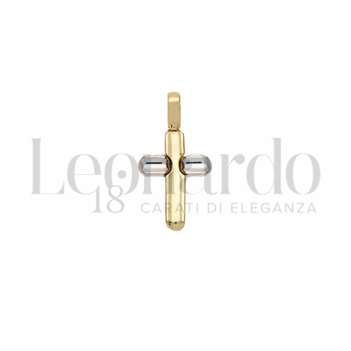 Modello Senza Cristo in Oro Giallo e Oro Bianco da 1,8gr.
