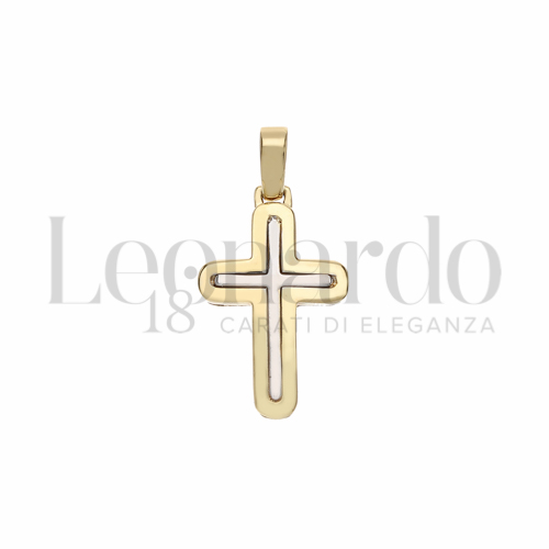Modello Senza Cristo in Oro Giallo e Oro Bianco da 2,1gr.