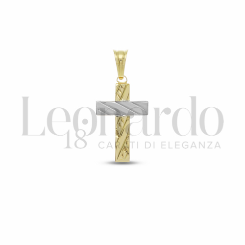 Modello Senza Cristo in Oro Giallo e Oro Bianco da 1,4gr.
