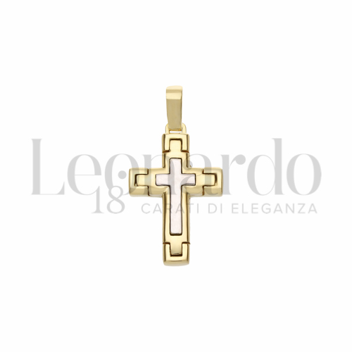 Modello Senza Cristo in Oro Giallo e Oro Bianco da 2,5gr.