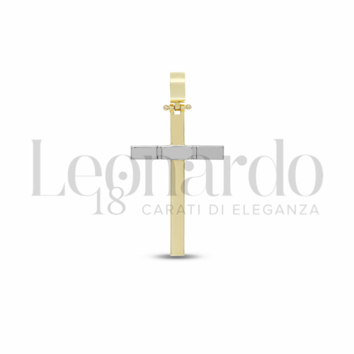 Modello Senza Cristo in Oro Giallo e Oro Bianco da 1,8gr.