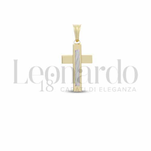 Modello Senza Cristo in Oro Giallo e Oro Bianco da 1,6gr.