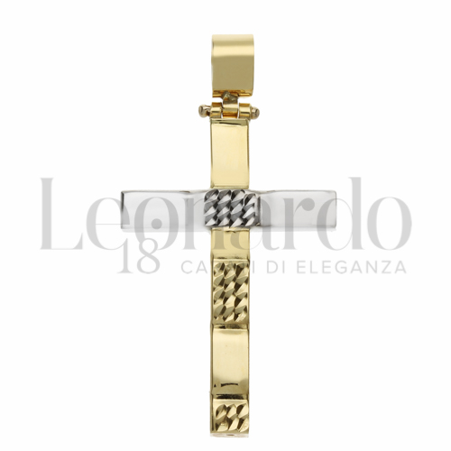 Modello Senza Cristo in Oro Giallo e Oro Bianco da 2,7gr.
