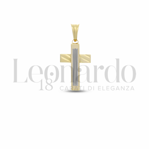 Modello Senza Cristo in Oro Giallo e Oro Bianco da 1,7gr.