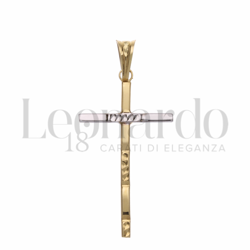 Modello Senza Cristo in Oro Giallo e Oro Bianco da 1,5gr.