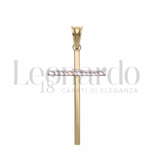 Modello Senza Cristo in Oro Giallo e Oro Bianco da 1,4gr.