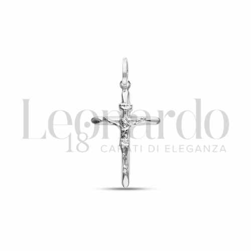 Modello Con Cristo in Oro Bianco da 0,7gr.