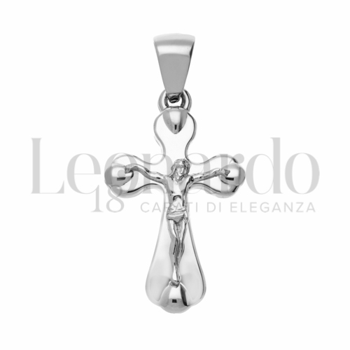 Modello Con Cristo in Oro Bianco da 1,7gr.