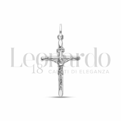 Modello Con Cristo in Oro Bianco da 1gr.