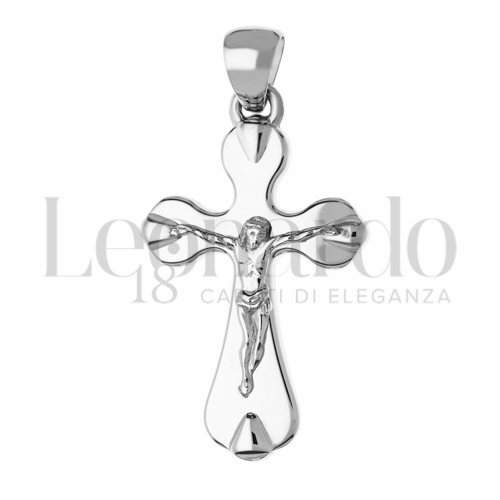 Modello Con Cristo in Oro Bianco da 3,4gr.