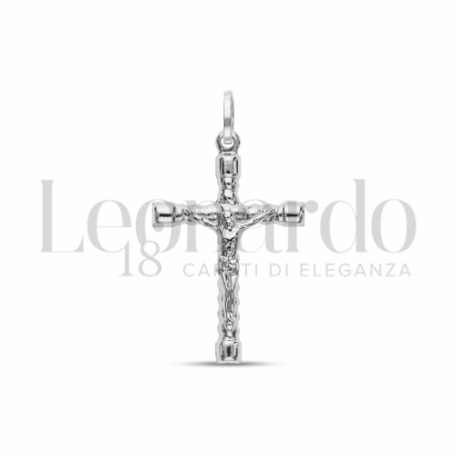 Modello Con Cristo in Oro Bianco da 1,8gr.