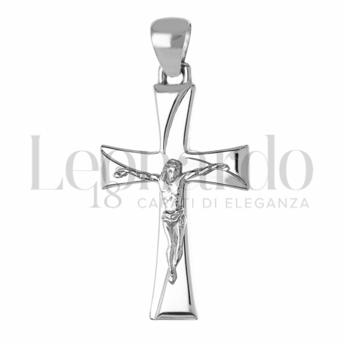 Modello Con Cristo in Oro Bianco da 3,1gr.