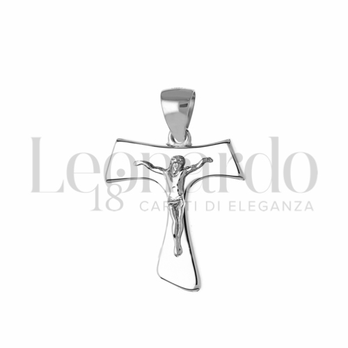 Modello Con Cristo in Oro Bianco da 2gr.