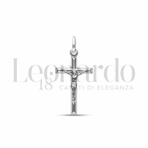 Modello Con Cristo in Oro Bianco da 1,3gr.