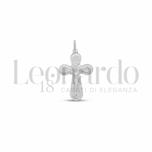 Modello Con Cristo in Oro Bianco da 1,4gr.