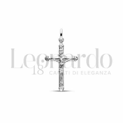Modello Con Cristo in Oro Bianco da 1,3gr.