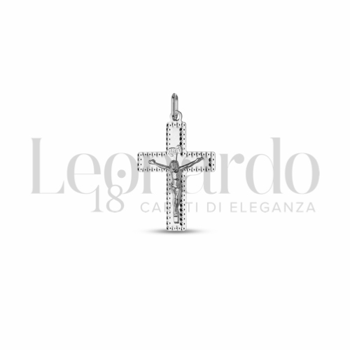 Modello Con Cristo in Oro Bianco da 1,4gr.