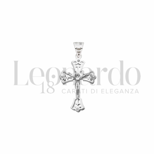 Modello Con Cristo in Oro Bianco da 1,1gr.