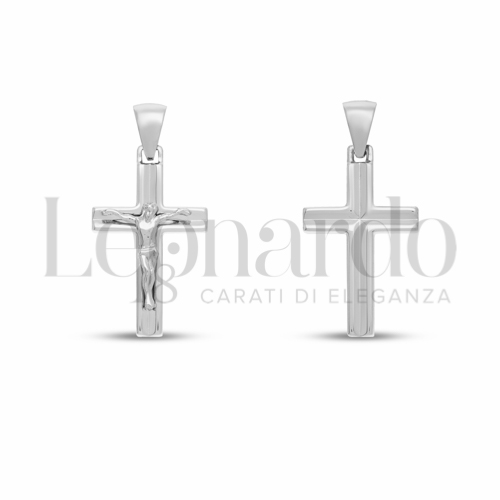 Modello Con Cristo in Oro Bianco da 1,6gr.