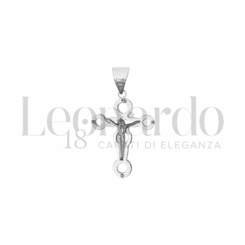 Modello Con Cristo in Oro Bianco da 1,2gr.