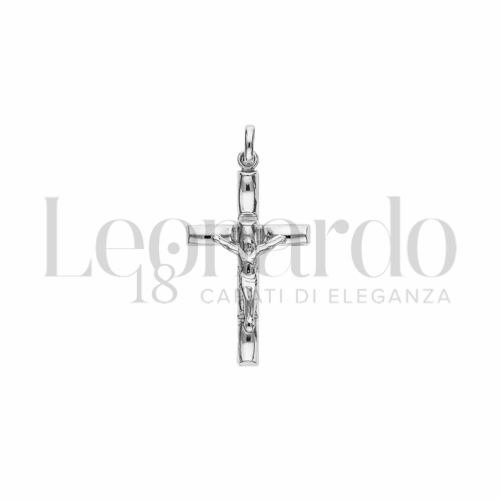 Modello Con Cristo in Oro Bianco da 1,3gr.
