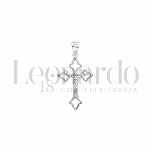 Modello Con Cristo in Oro Bianco da 1gr.