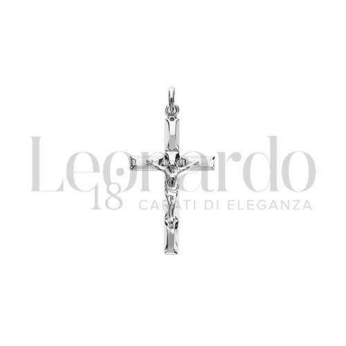 Modello Con Cristo in Oro Bianco da 1,3gr.