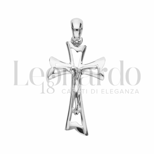 Modello Con Cristo in Oro Bianco da 5,3gr.
