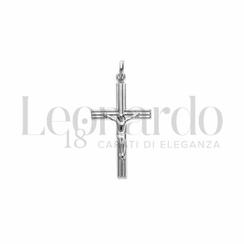 Modello Con Cristo in Oro Bianco da 1,2gr.