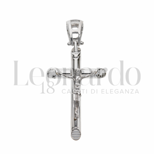 Modello Con Cristo in Oro Bianco da 3,1gr.