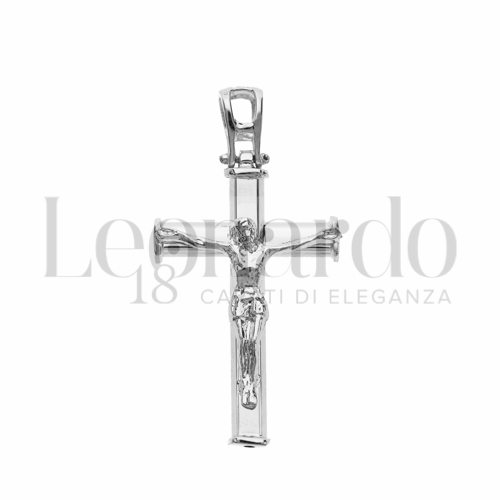 Modello Con Cristo in Oro Bianco da 1,9gr.