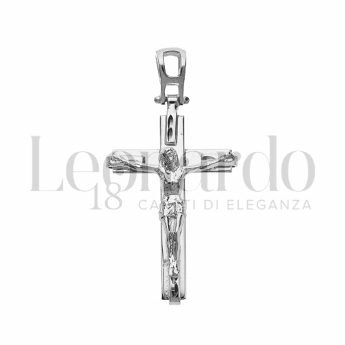 Modello Con Cristo in Oro Bianco da 2,1gr.