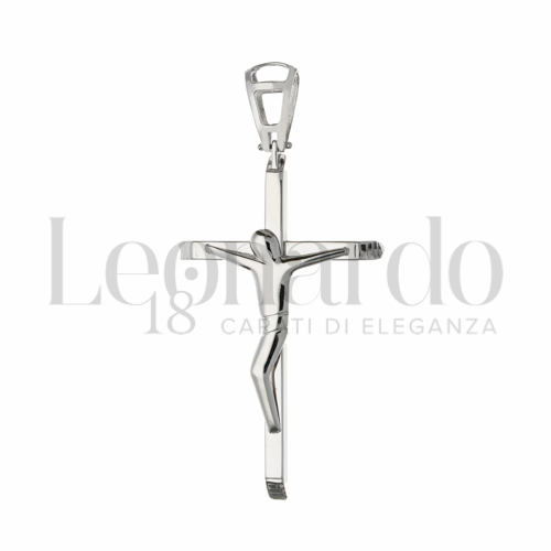 Modello Con Cristo in Oro Bianco da 5,2gr.