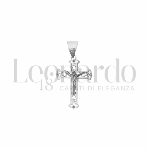 Modello Con Cristo in Oro Bianco da 1gr.