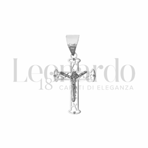 Modello Con Cristo in Oro Bianco da 2gr.