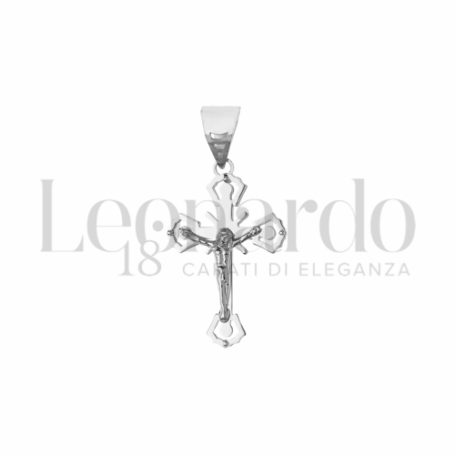 Modello Con Cristo in Oro Bianco da 2,2gr.