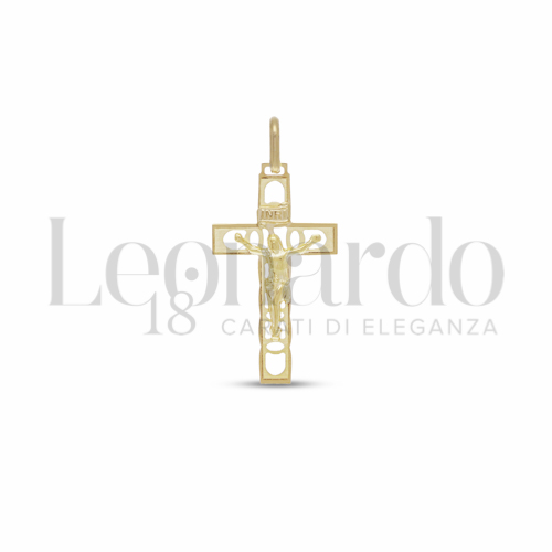 Modello Con Cristo in Oro Giallo da 0,8gr.
