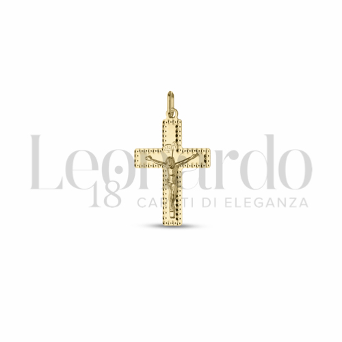 Modello Con Cristo in Oro Giallo da 1,4gr.