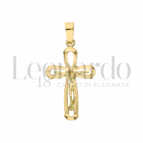 Modello Con Cristo in Oro Giallo da 2,7gr.