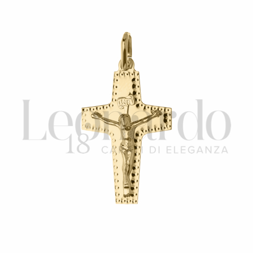 Modello Con Cristo in Oro Giallo da 1,3gr.