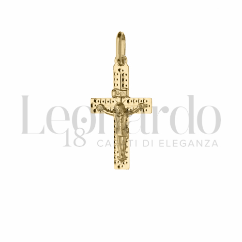 Modello Con Cristo in Oro Giallo da 0,7gr.